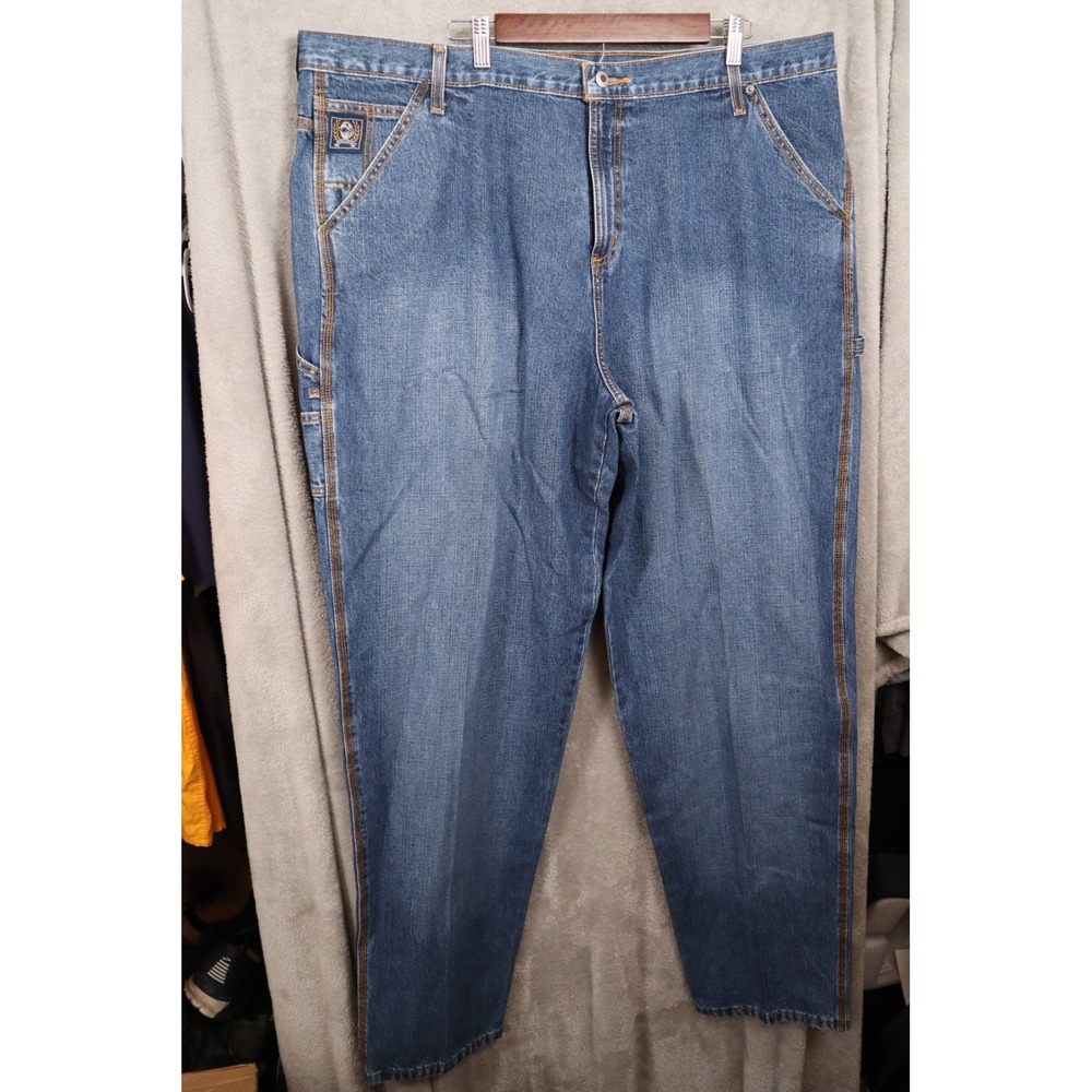 Cinch Up Mens Carpenter Jeans Blue Denim Utility Work Pants 44x36 MB90434002